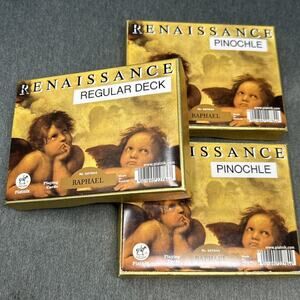 Piatnik Renaissance Raphael Playing Cards Austria Regular Deck + Pinochle 227844
